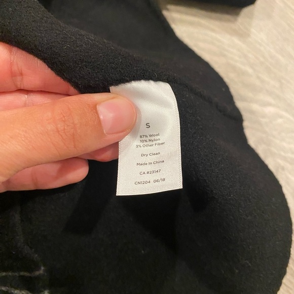 Talbots NWT Windowpane Black Wool Double Faced Jacket - Picture 7 of 9